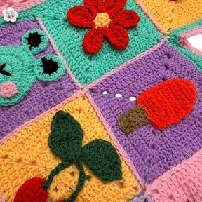 HAPPY PATCH WORK CROCHET JACKET FOR DOGS AND CATS