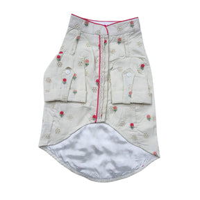 PINK LACE FLORAL EMBROIDERED KURTA FOR DOGS AND CATS