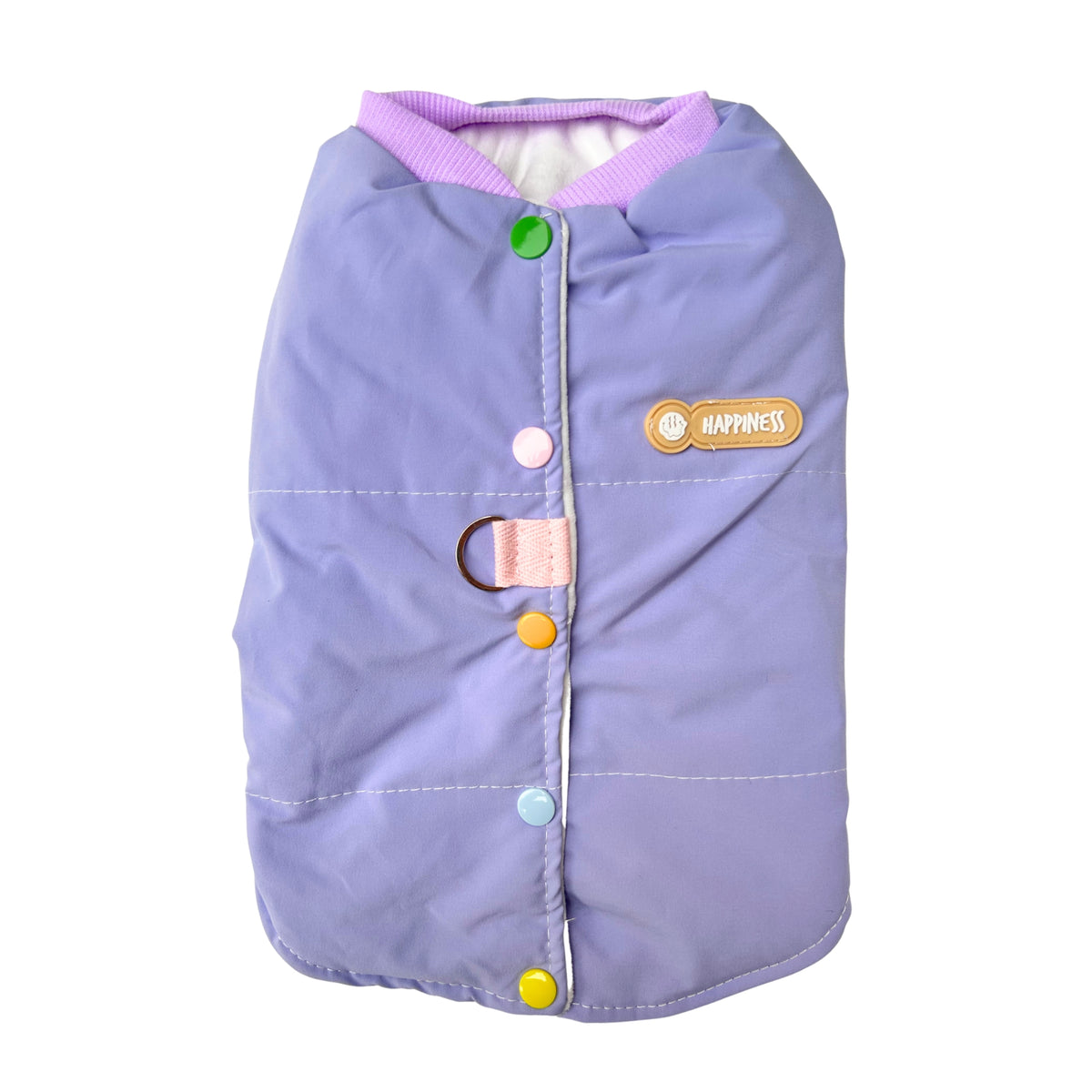 PURPLE POPPIN DOG JACKET