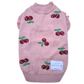 CHARMING CHERRY  DOG SWEATER