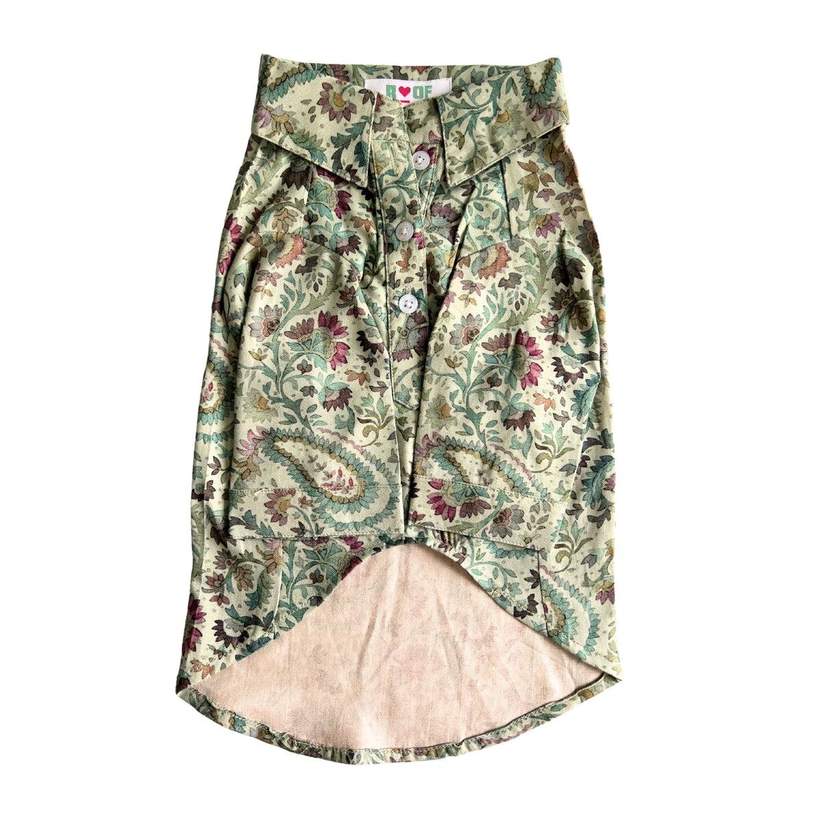 LIGHT GREEN PASHMINA DOG KURTA