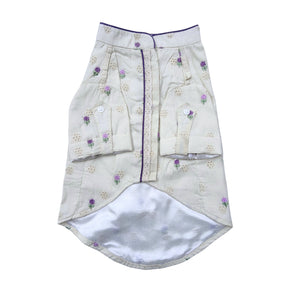 LILAC LACE FLORAL EMBROIDERED KURTA FOR DOGS AND CATS