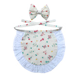 SPRINGTIME BIB WITH BOW FOR DOGS AND CATS