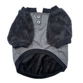 BLACK FLEECE PULLOVER FOR DOGS AND CATS