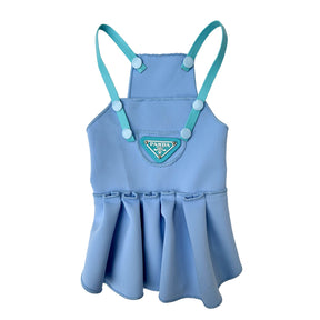 BLUE PAW-DA LEATHER STRAP DOG DRESS