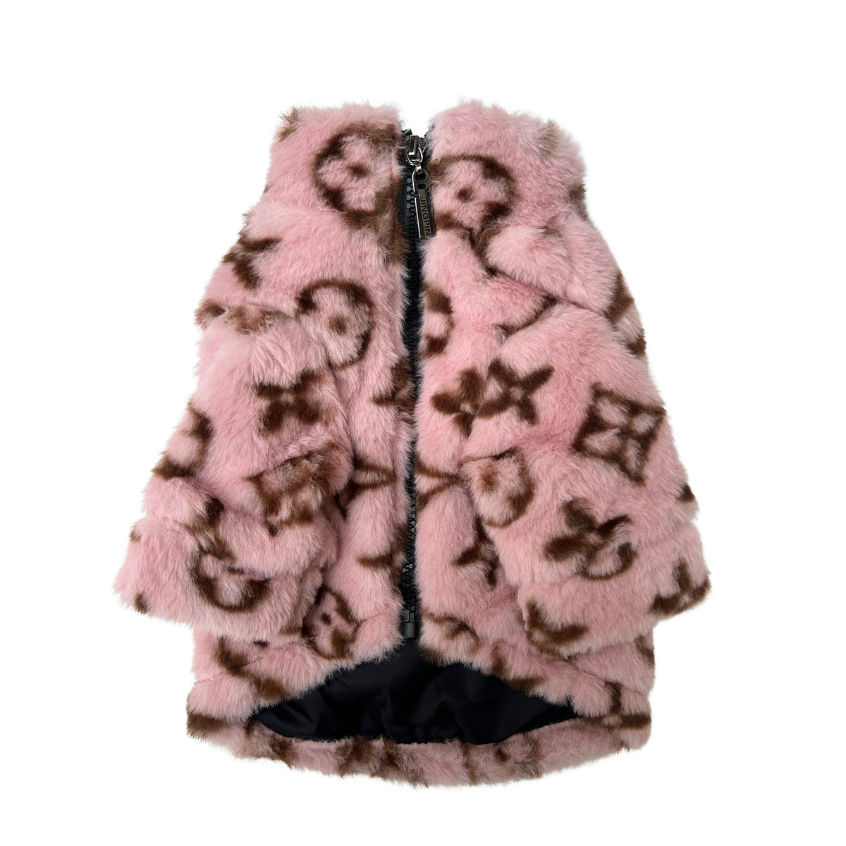 PINK PAW-V FUR DOG JACKET