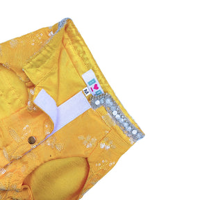 YELLOW SEQUINS SHERWANI FOR DOGS AND CATS