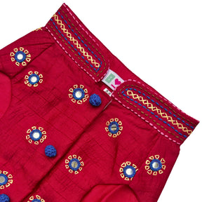 DARK MAGENTA KUTCH HAND EMBROIDERED SHERWANI FOR DOG AND CATS