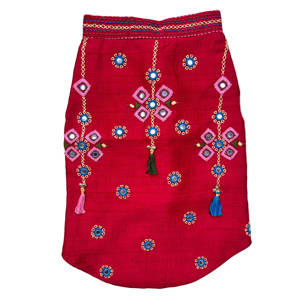 DARK MAGENTA KUTCH HAND EMBROIDERED SHERWANI FOR DOG AND CATS