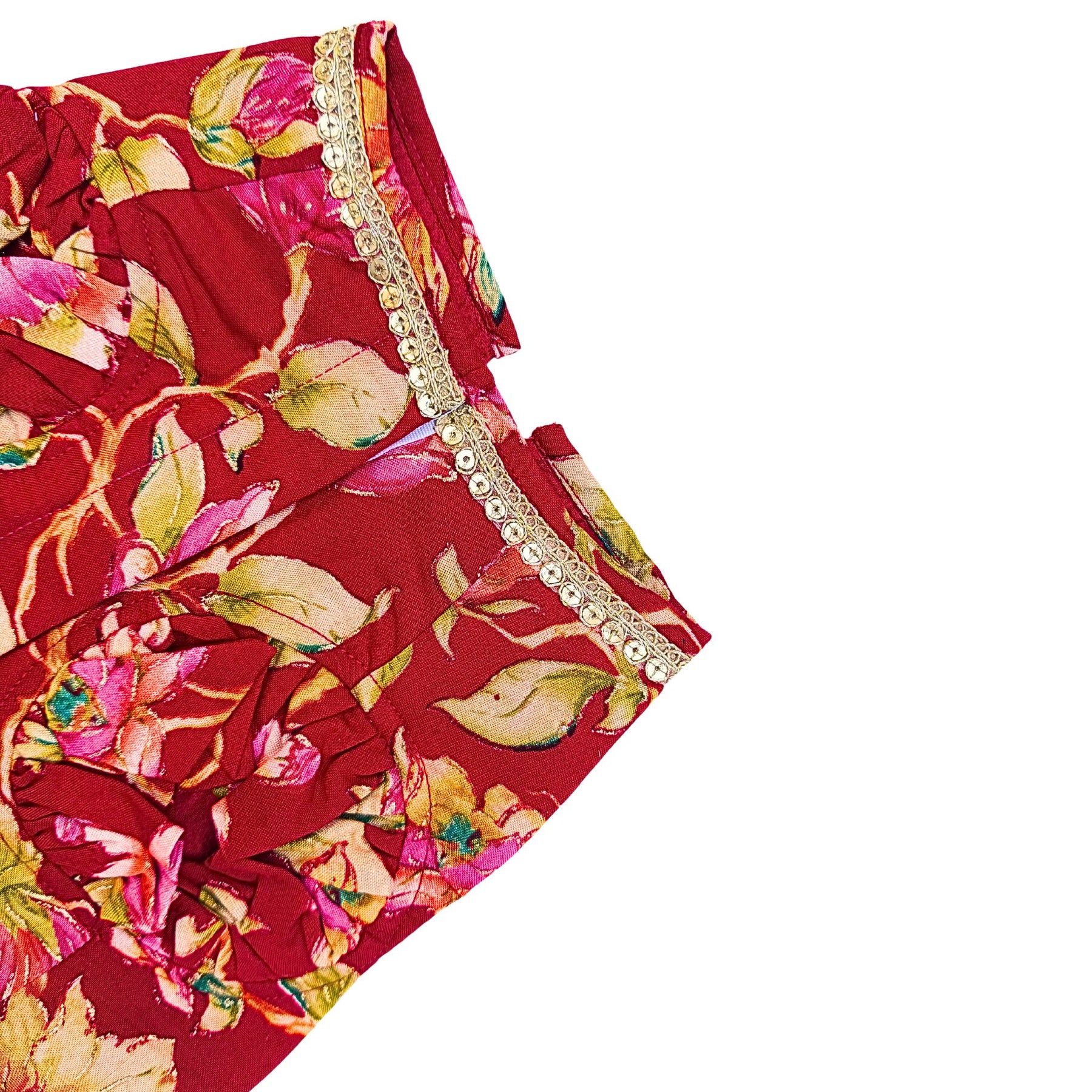 PHOOLJAAL SCARLET LEHENGA FOR DOGS AND CATS