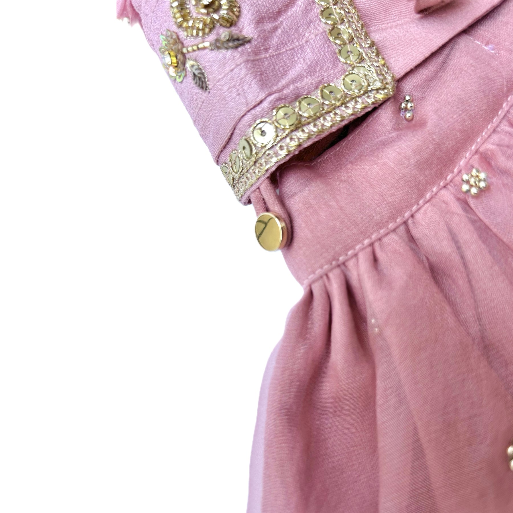 HAND EMBROIDERED BLUSH PINK LEHENGA