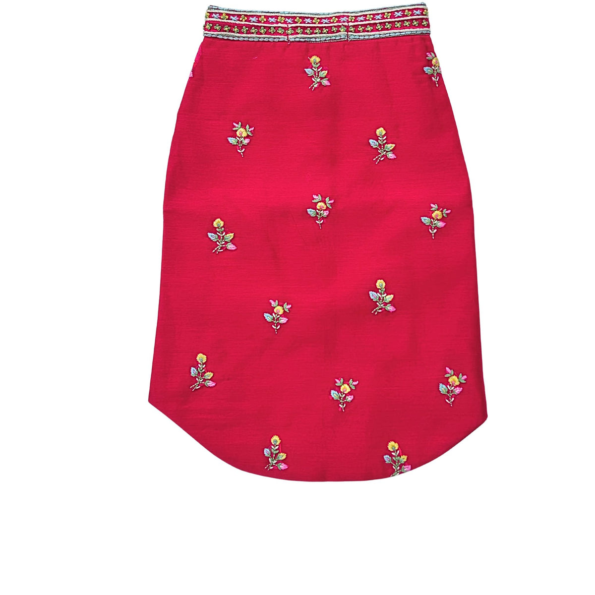 CARROT RED THREAD EMBROIDERED SHERWANI FOR DOGS AND CATS