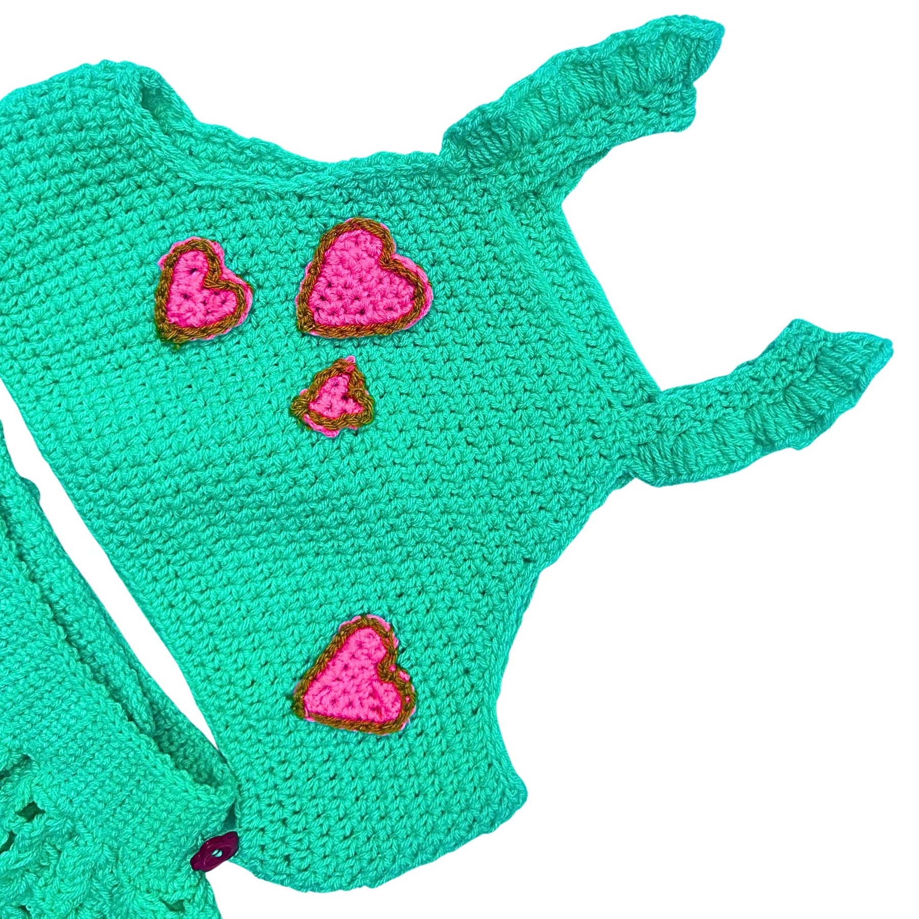 MINTY LOVE CROCHET DRESS FOR DOGS AND CATS