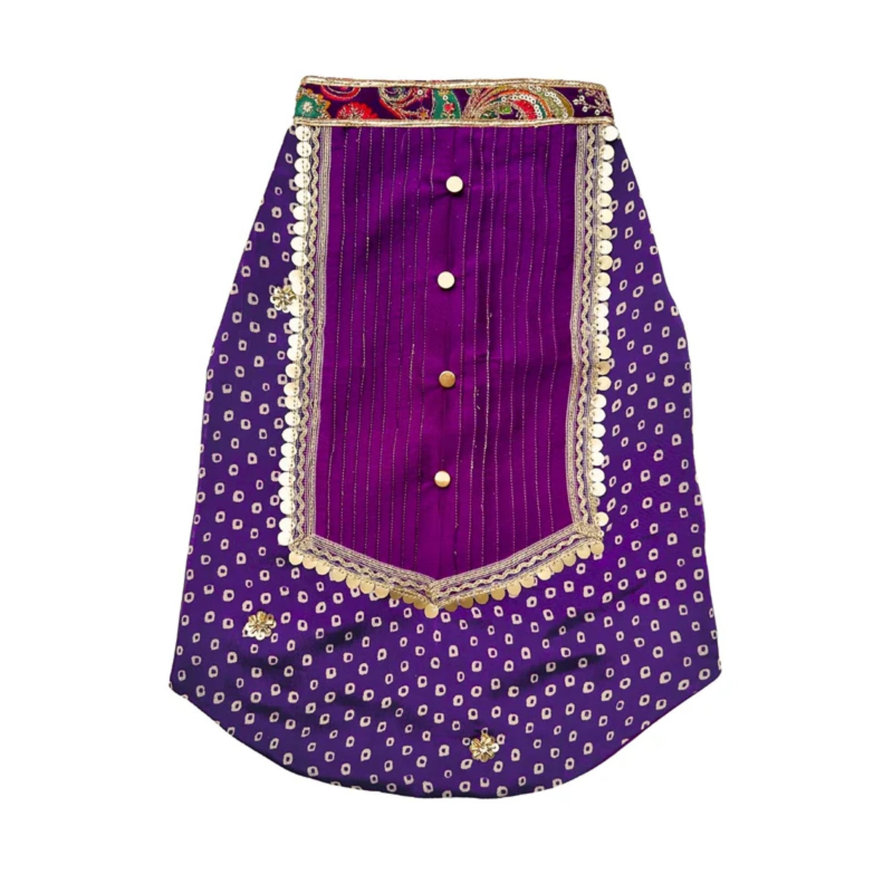 PURPLE BANDHANI SHERWANI + LILAC PAW-SOME RAKHI FOR DOGS AND CATS