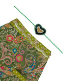 LITTLE NAWAB MEHENDI GREEN SHERWANI + GREEN HEART RAKHI FOR DOGS AND CATS