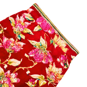 PHOOLJAAL HAND EMBROIDERED SCARLET SHERWANI FOR DOGS AND CATS