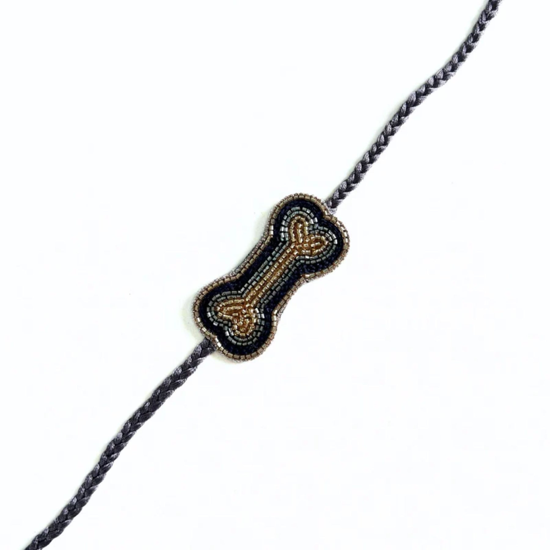 SABHYA BLACK SHERWANI + NAVY BLUE BONE RAKHI FOR DOGS AND CATS