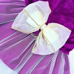 PURPLE PAW-TY DRESS FOR DOGS AND CATS