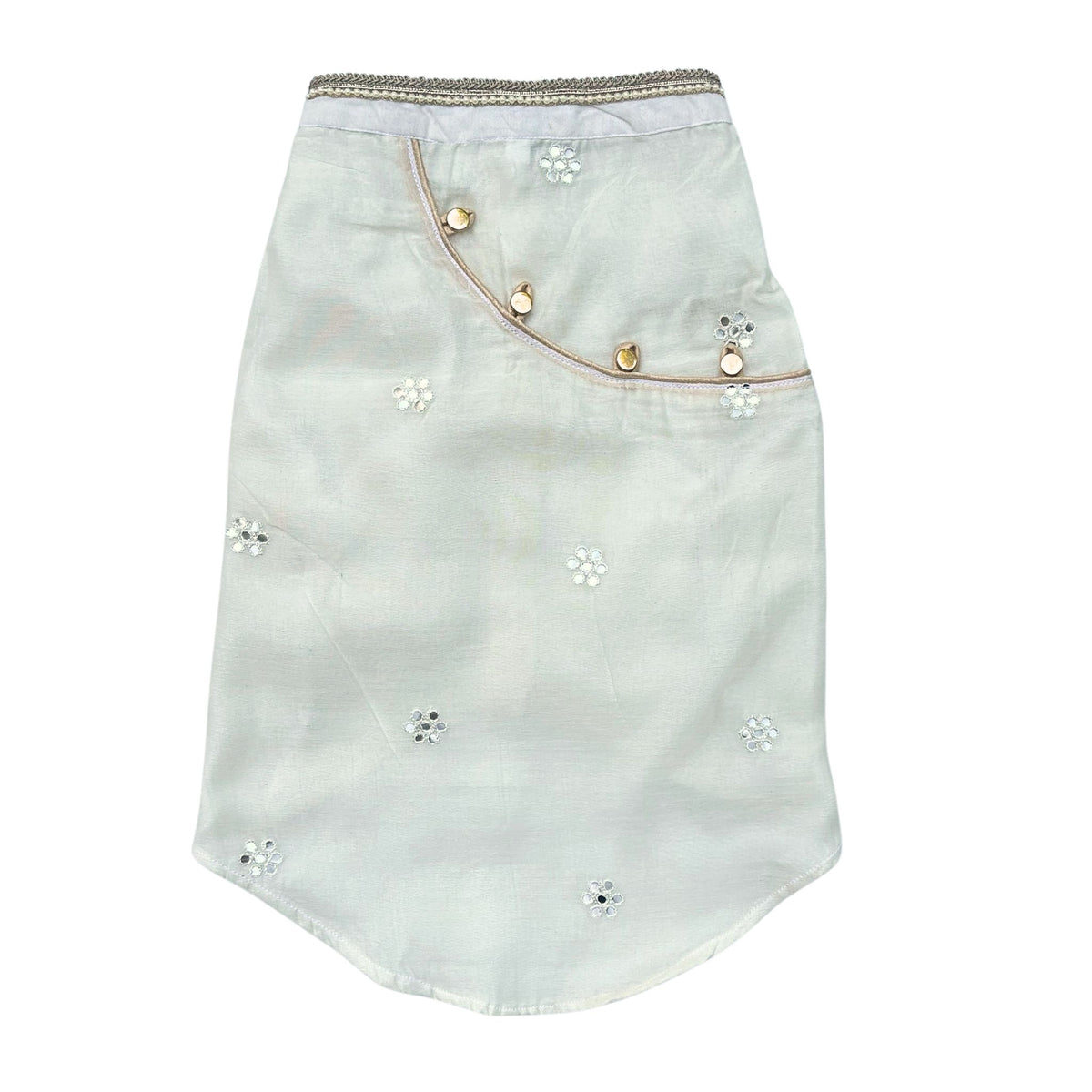 OFF-WHITE MIRROR KURTA FOR DOGS AND CATS