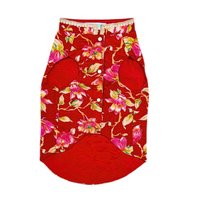 PHOOLJAAL SCARLET SHERWANI FOR DOGS AND CATS