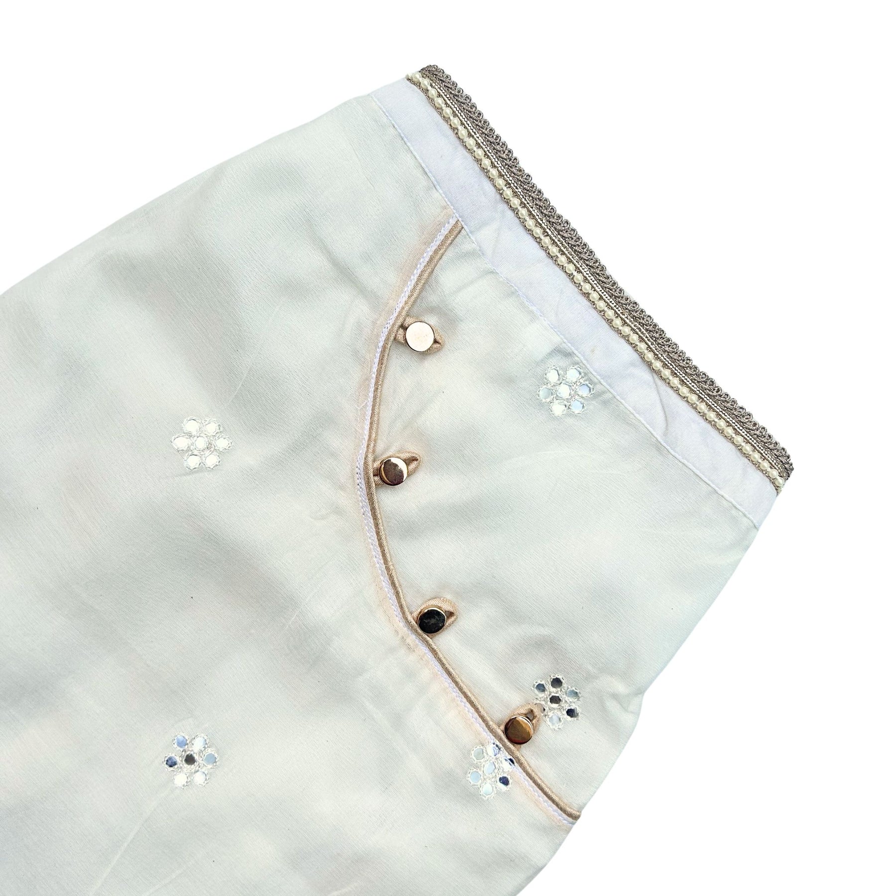 OFF-WHITE MIRROR KURTA FOR DOGS AND CATS