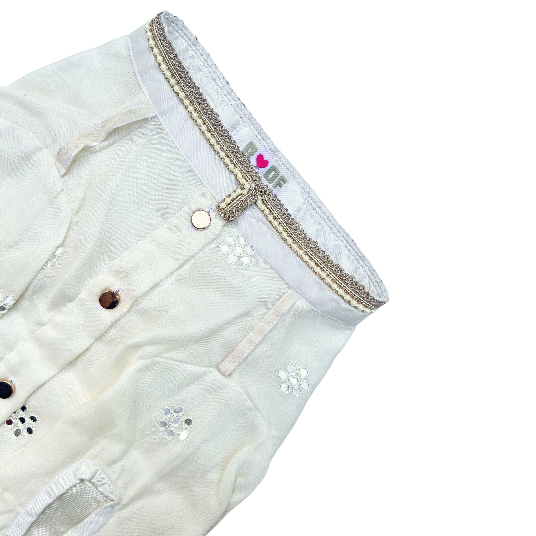 OFF-WHITE MIRROR KURTA FOR DOGS AND CATS