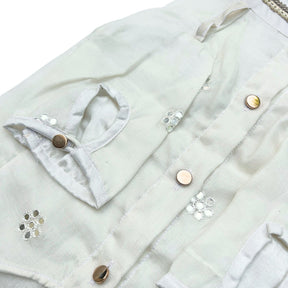 OFF-WHITE MIRROR KURTA FOR DOGS AND CATS
