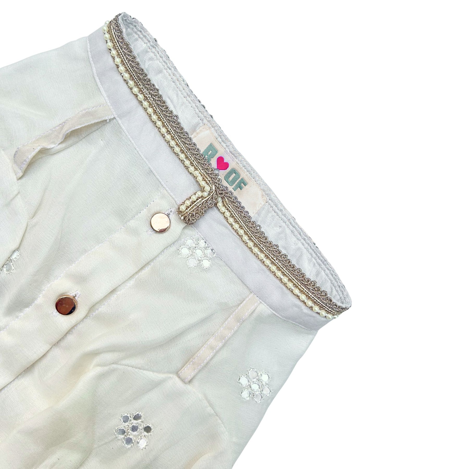 OFF-WHITE MIRROR KURTA FOR DOGS AND CATS