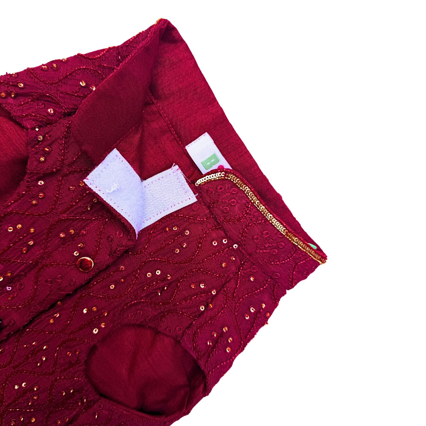 DARK MAROON BEADED FLOWER HAND EMBROIDERED SHERWANI FOR DOGS AND CATS