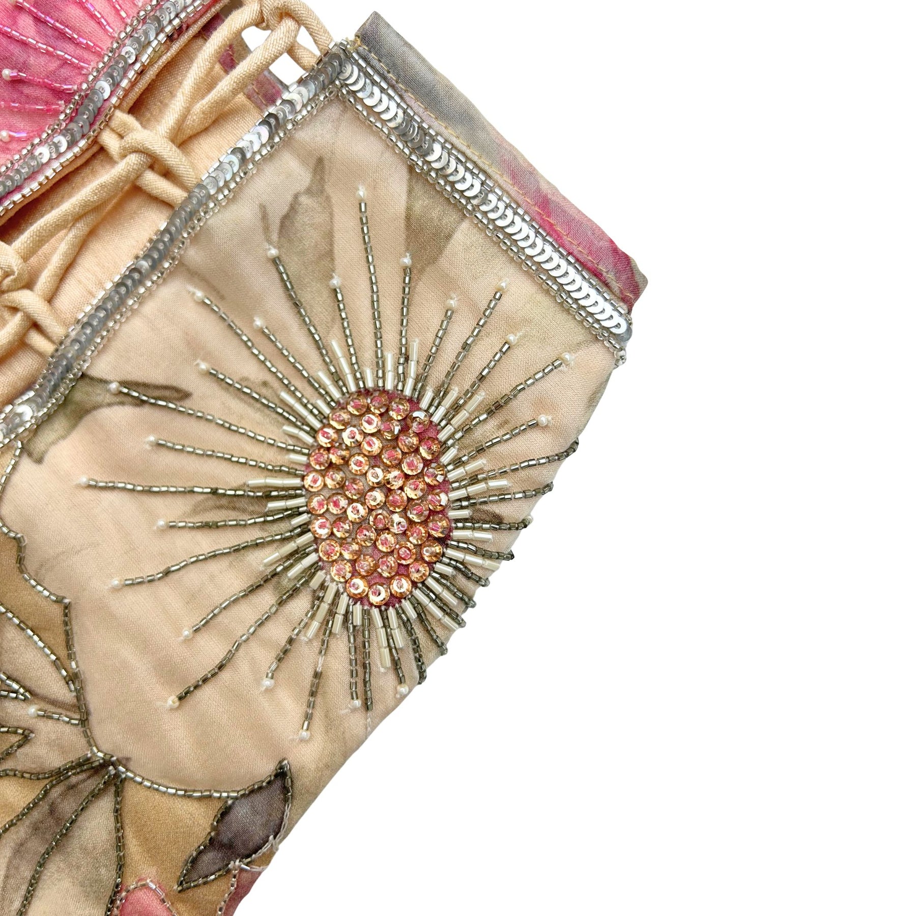 BEIGE GULNOOR PRINTED HAND EMBROIDERED LEHENGA FOR DOGS AND CATS