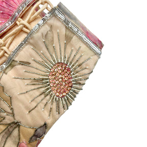 BEIGE GULNOOR PRINTED HAND EMBROIDERED LEHENGA FOR DOGS AND CATS