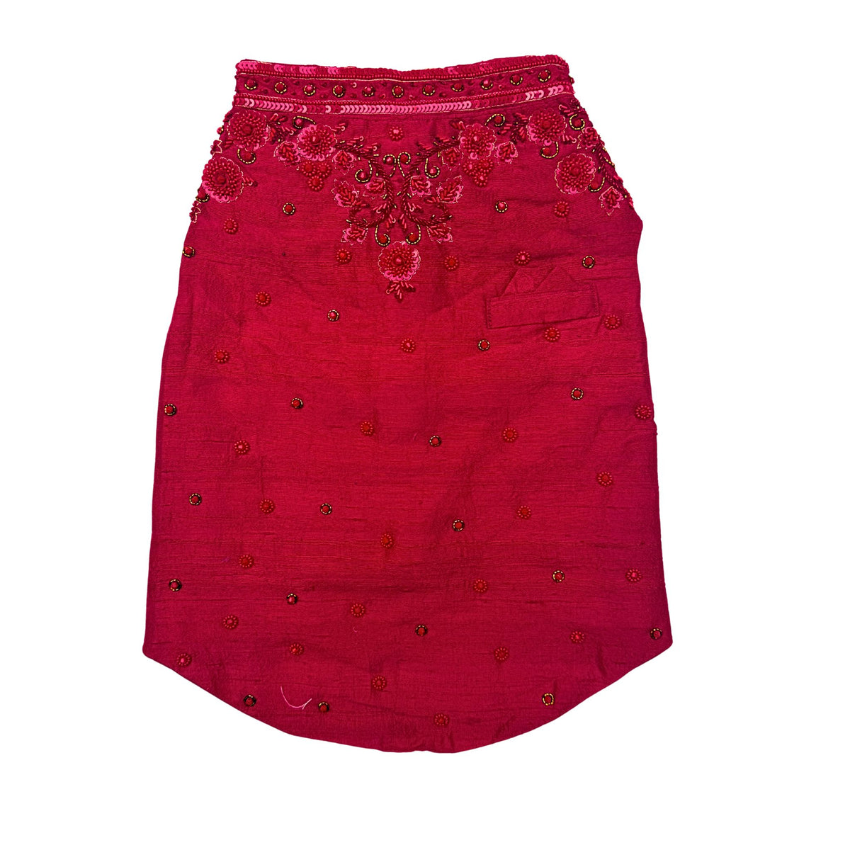 GULAB RED STONE WORK SHERWANI FOR DOGS AND CATS