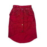 GULAB RED STONE WORK SHERWANI FOR DOGS AND CATS