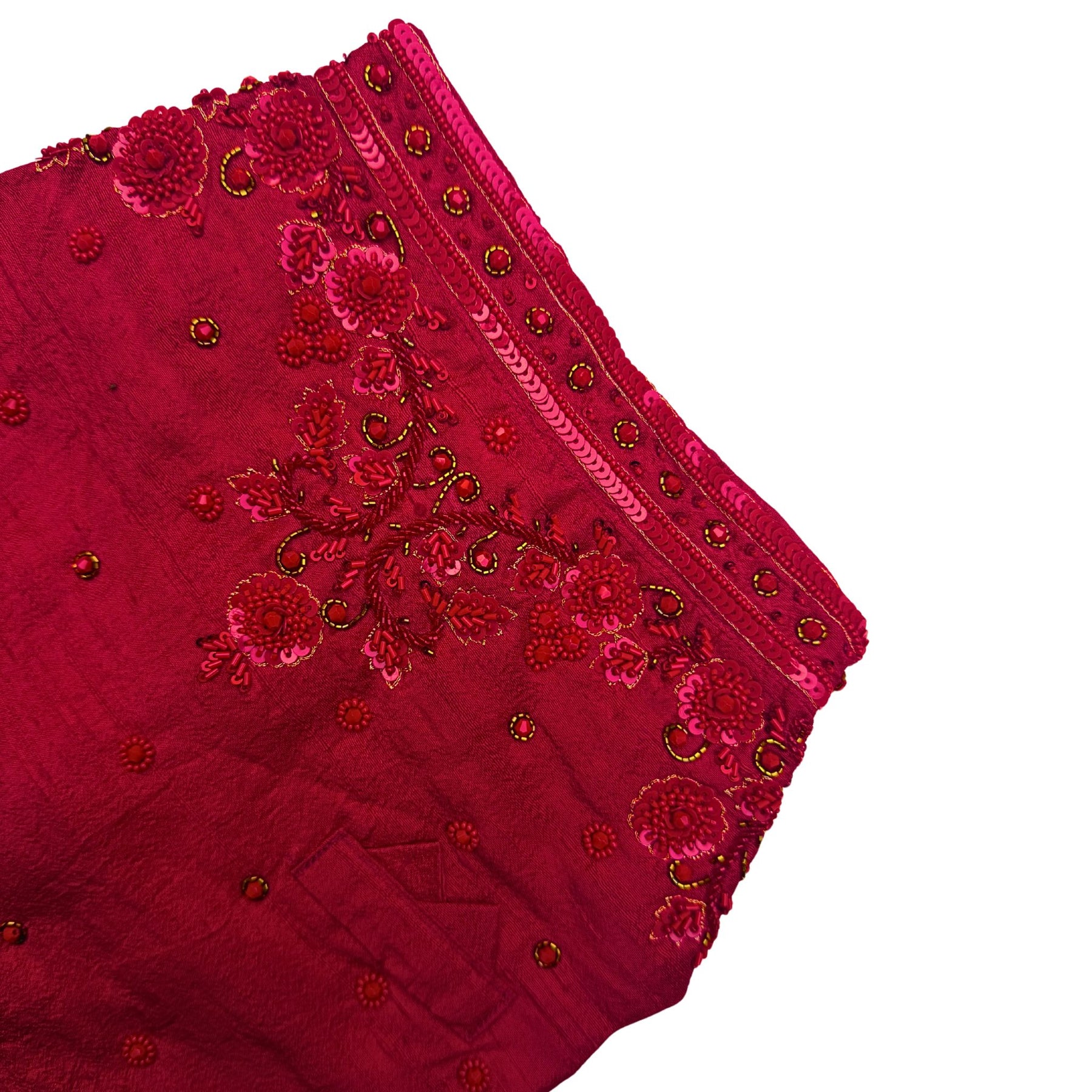 GULAB RED STONE WORK SHERWANI FOR DOGS AND CATS