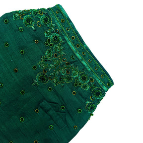 EMERALD GREEN GOLD STONE WORK SHERWANI FOR DOGS AND CATS
