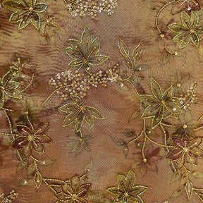 RUST ZARI PHOOLKARI HAND EMBROIDERED SHERWANI FOR DOGS AND CATS