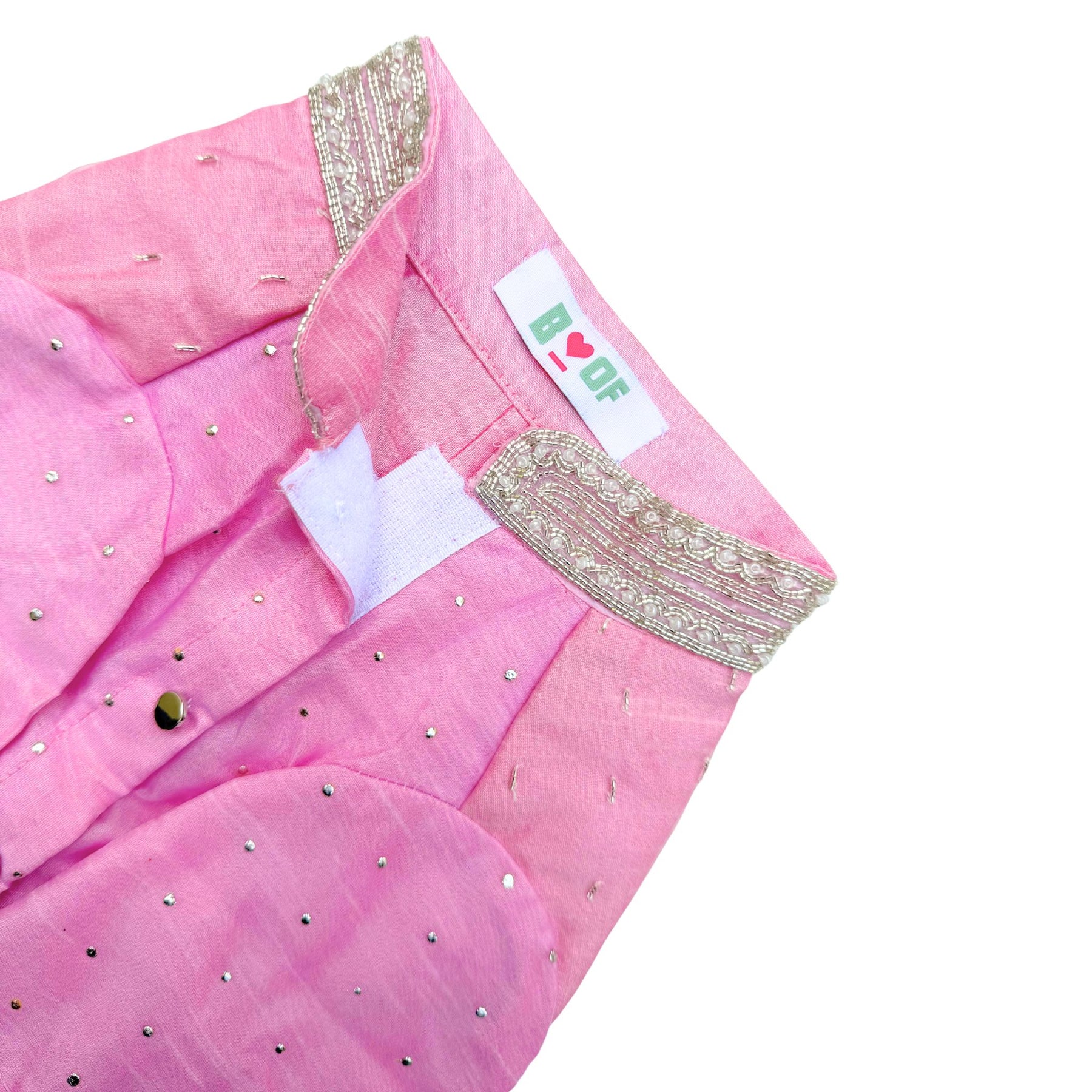 SILVER PETAL SCALLOP HAND EMBROIDERED SHERWANI FOR DOGS AND CATS