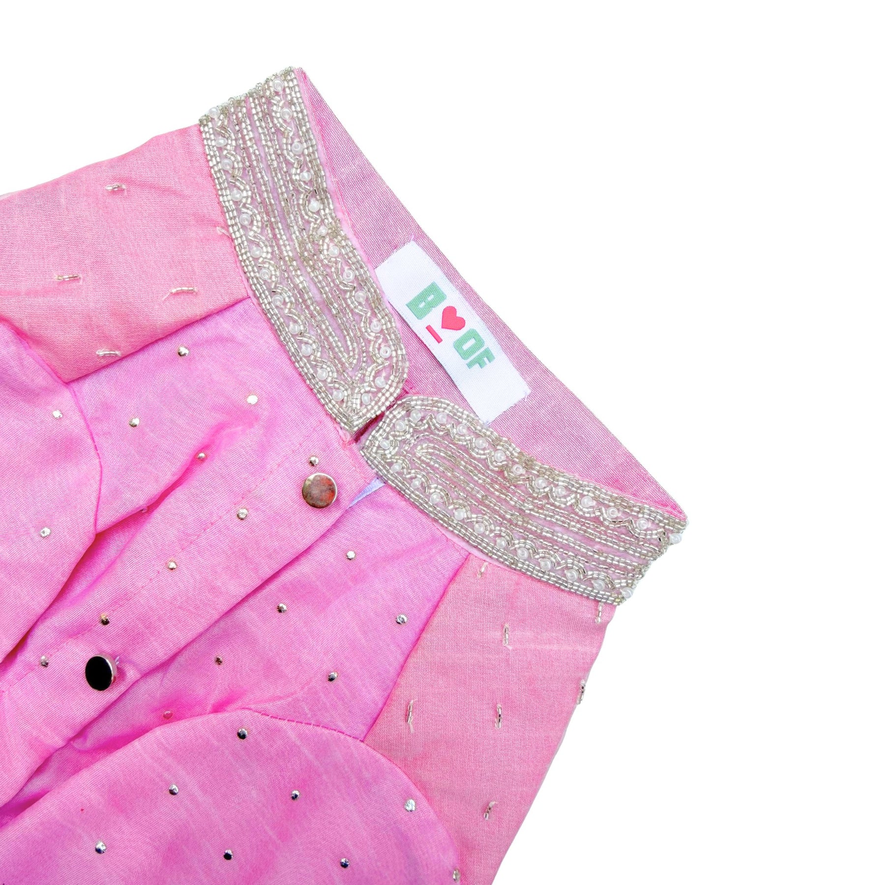 SILVER PETAL SCALLOP HAND EMBROIDERED SHERWANI FOR DOGS AND CATS