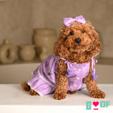 LILAC FOREST GATHER DRESS FOR DOGS AND CATS