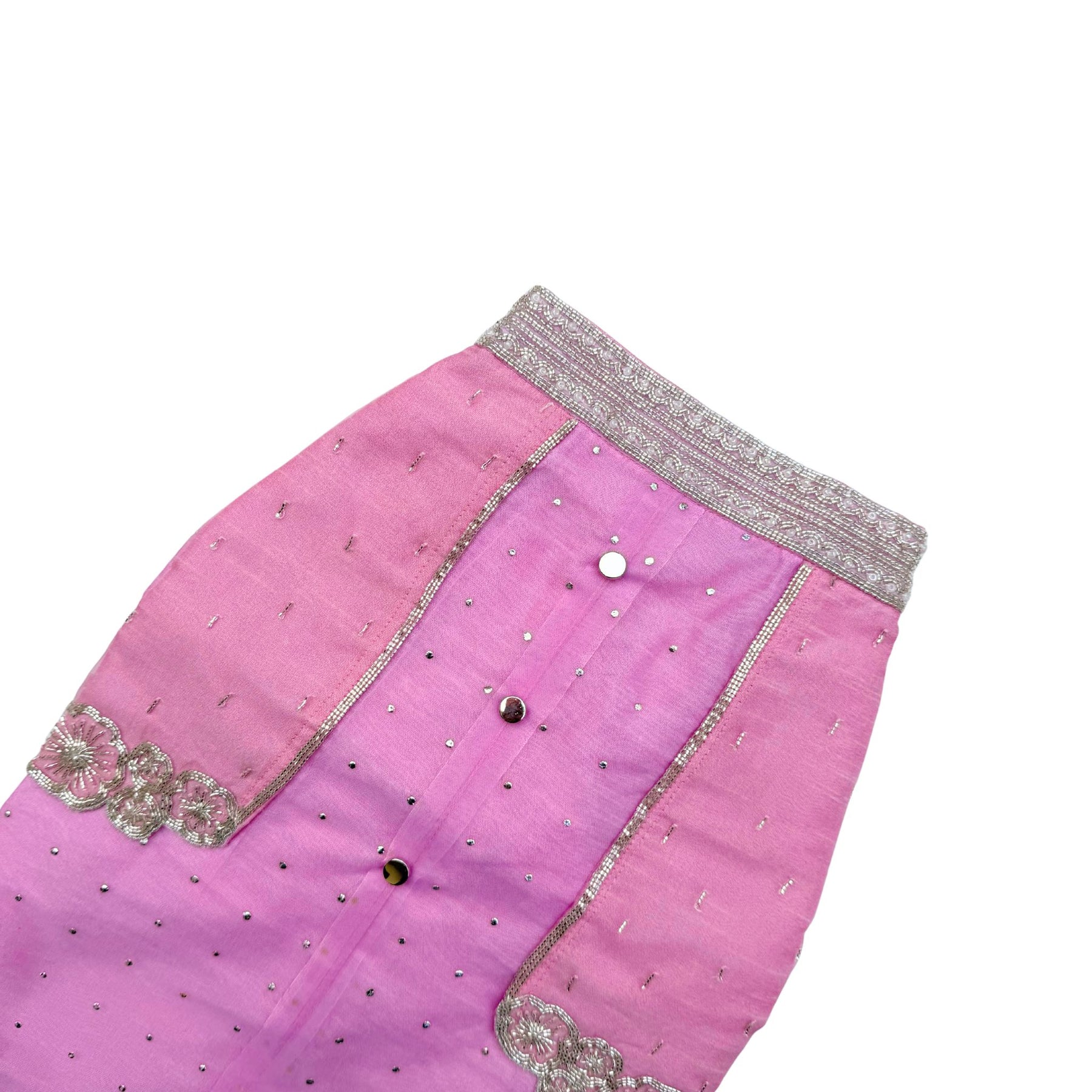 SILVER PETAL SCALLOP HAND EMBROIDERED SHERWANI FOR DOGS AND CATS