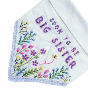 MULTICOLOUR FLORAL MOTIF HAND EMBROIDERED BANDANA FOR DOGS AND CATS