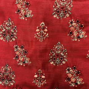 RED FLOWER HAND EMBROIDERED SHERWANI FOR DOGS AND CATS