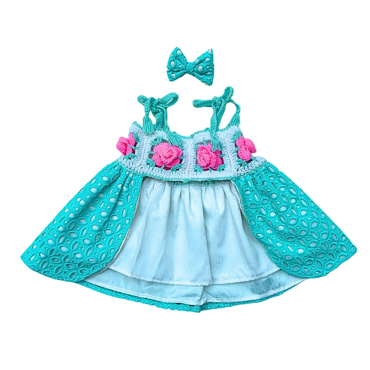 ROSE SCHIFFLI DRESS FOR DOGS AND CATS