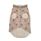 BEIGE BLUE DAINTY EMROIDERED TISSUE SHERWANI FOR DOGS AND CATS