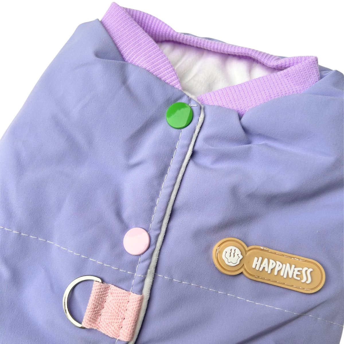 PURPLE POPPIN DOG JACKET