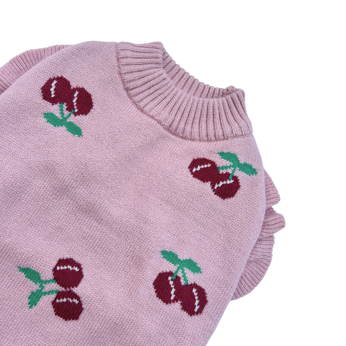 CHARMING CHERRY  DOG SWEATER