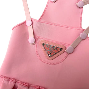 PINK PAW-DA LEATHER STRAP DOG DRESS