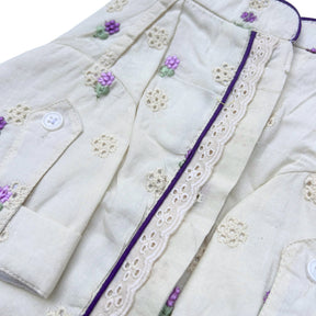 LILAC LACE FLORAL EMBROIDERED KURTA FOR DOGS AND CATS