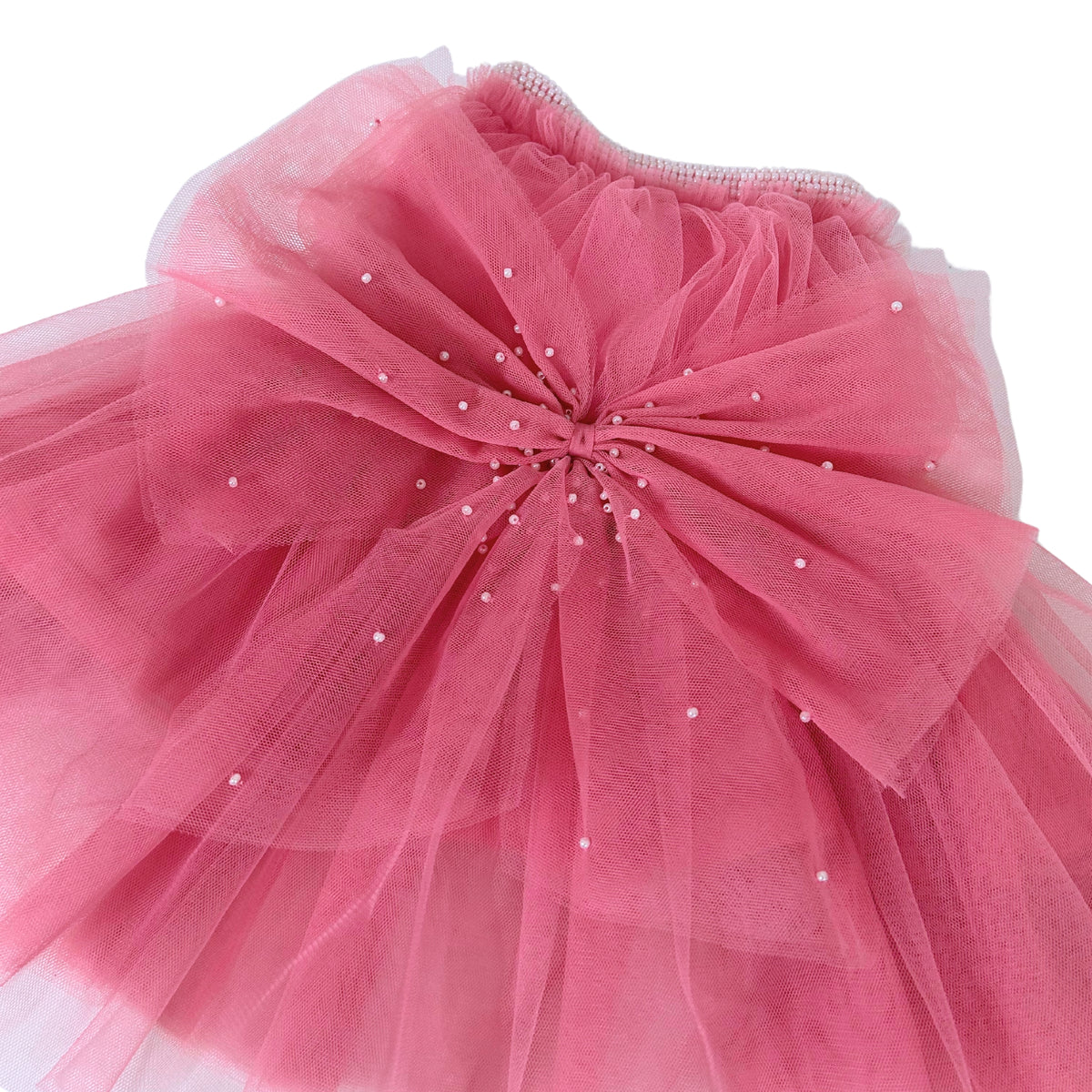 PINK PRETTY PEARL TUTU DOG DRESS