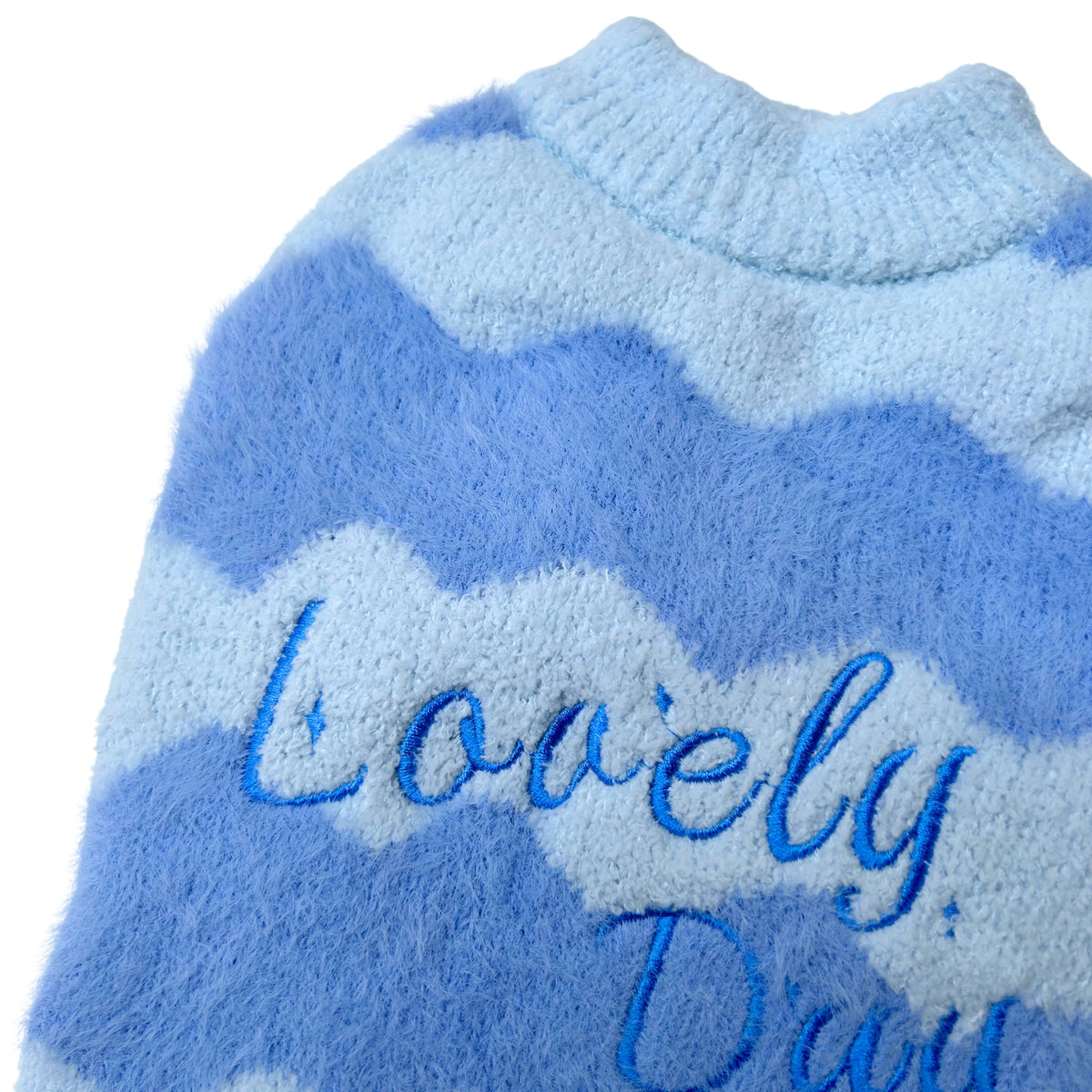 BLUE CHEVRON LOVELY DAY SWEATER